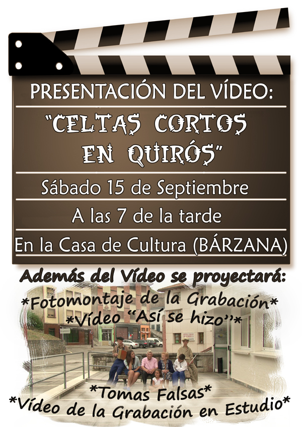 cartel Presentación Vídeo Celtas Cortos en Quirós
